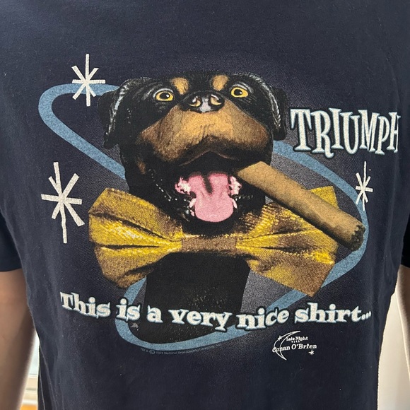 Authentic late night with Conan o'Brien triumph the insult dog merch t shirt - Picture 2 of 6